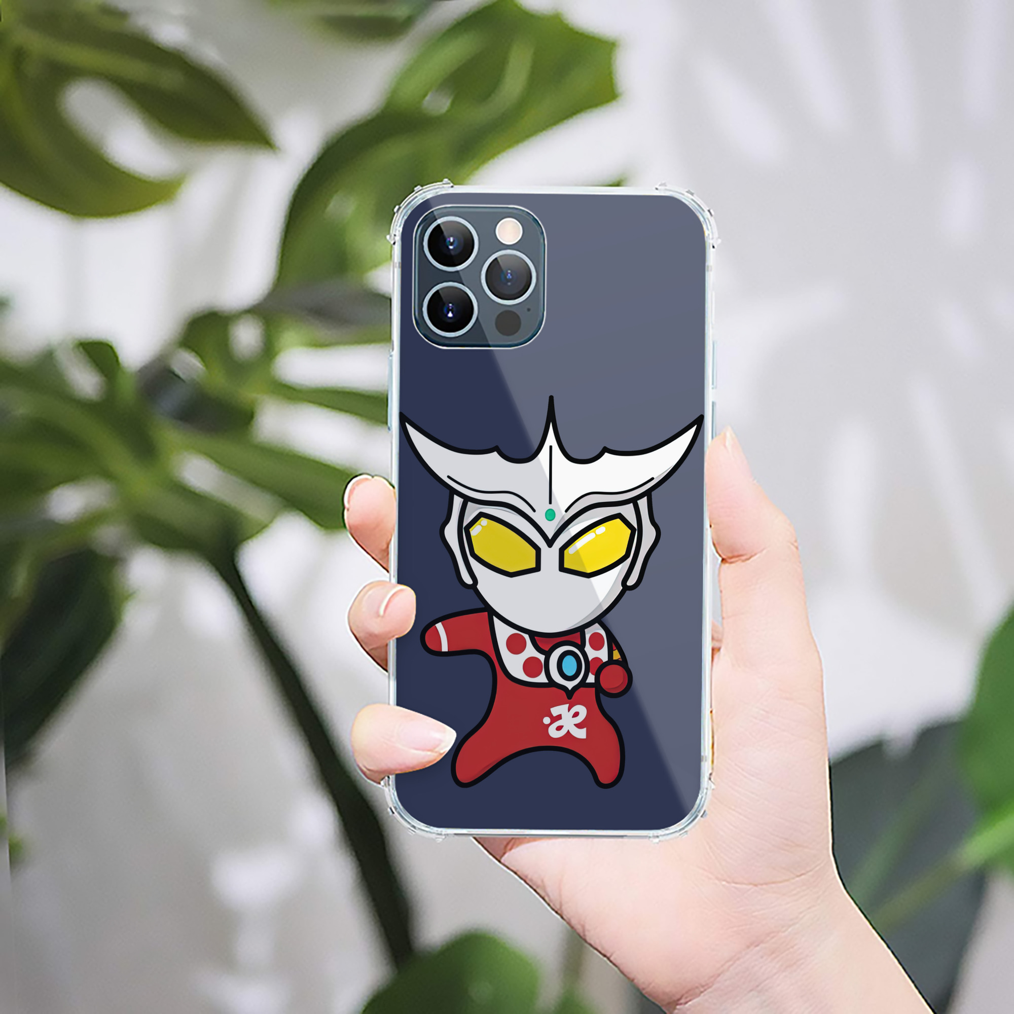 （画像用） ウルトラマン Ultraman 【iPhone 12シリーズ対応】透明スマホケース（クリアソフトケース）